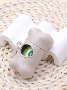 1pc Random Color Pet Poopbag Dispenser & 1roll Pet Poopbag - Multicolor - View 3