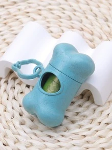 1pc Random Color Pet Poopbag Dispenser & 1roll Pet Poopbag - Multicolor - View 5