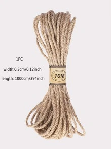 1卷DIY禮品麻繩 - 棕色 - 查看 3
