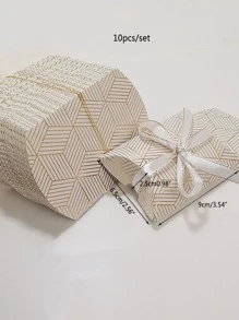 10入組幾何樣式禮物盒