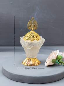 One Iron Rose Incense Burner Gifts Birthday Graduation - Multicolor - View 3