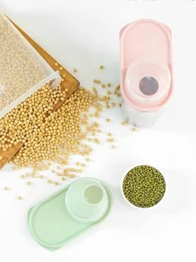 1 tanque de almacenamiento de alimentos sellado de 1,9 l de color aleatorio, tarro de almacenamiento de grano grueso, para cocina - Multicolor - Ver 3