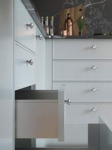 1入組水晶設計隨機抽屜旋鈕,極簡塑膠鑽石設計抽屜把手 - 彩色 - 查看 2