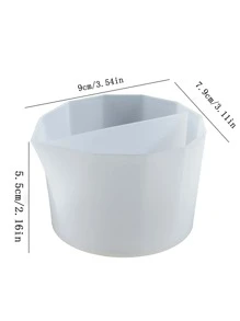 1 件几何形状 DIY 硅胶模具，白色双网格硅胶模具，适合 DIY - 白色 - 查看 2