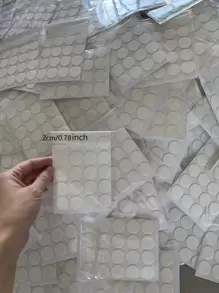 100入組雙面燭芯貼紙20mm可拆卸強力粘性燈芯支架適用於蠟燭DIY - 無色 - 查看 2