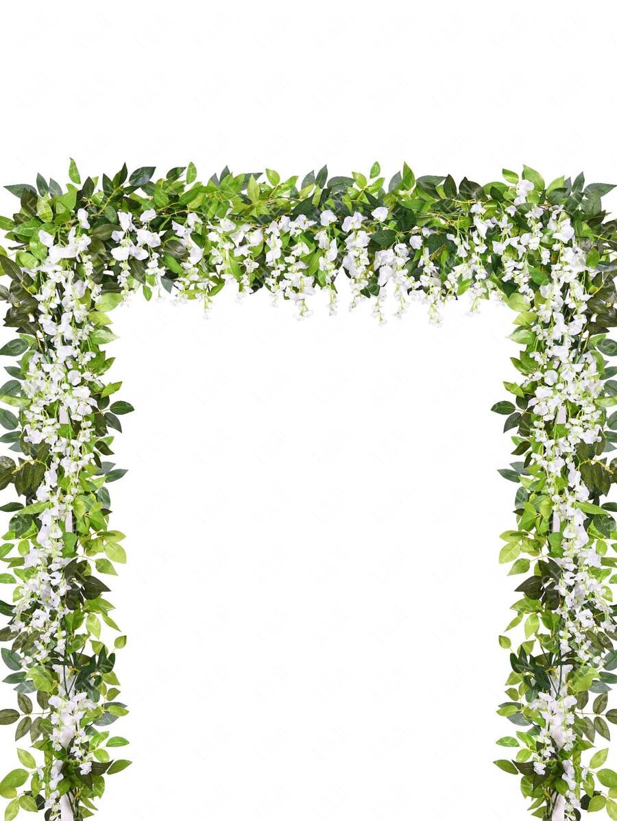 Nejlue Artificial Flowers/Plants1111 Home & Living 1 dây leo hoa tử đằng nhân tạo giả treo giả màu xanh lá cây tử đằng nền mây giả cho trang trí nhà cửa, lớp học, văn phòng, trang trí mùa thu, phòng, bàn làm việc, trang trí sân vườn, phòng trang trí xe cưới, trang trí vòm cửa sổ, nhà, phòng ăn, phòng ngủ, cầu thang hiên trước có mái che, vật liệu trang trí tiệc sinh nhật, ban công, giá đỡ xích đu, trung tâm mua sắm, lò sưởi, cửa ra vào, quà tặng lễ hội giáng sinh năm mới và năm mới đồ trang trí mùa đông - Nhiều màu - Xem 1