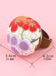 Túi đựng ghim in hoa 1pc - Nhiều màu - Xem 2