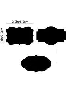 1roll Food Label Sticker - Black - View 2