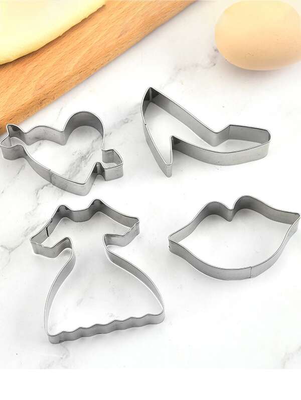 4入組不銹鋼餅乾模具