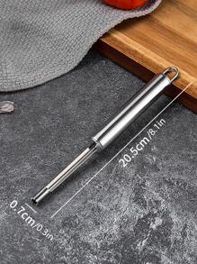 1 pieza Corer de acero inoxidable - Plateado - Ver 2