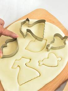 4入組不銹鋼餅乾模具 - 銀色 - 查看 3