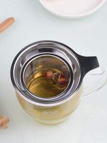 1 pieza filtro de té de acero inoxidable - Plateado - Ver 2