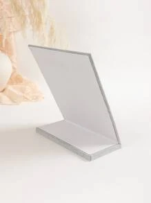 1 PC Polyester Trang Sức Trưng Bày Giá Đỡ, Tối Giản Vòng Cổ Màu Xám Có Giá Để Đồ Cho Gia Đình - Xám - Xem 3