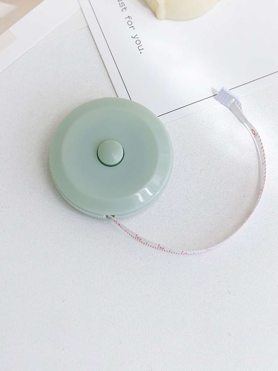 1pc Portable Plastic Measuring Tape, Mini Band Tape For Home - Green - View 1