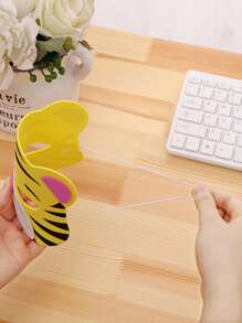 chiếc Phụ kiện hóa trang bằng vải không dệt có thể tái sử dụng, Mặt nạ họa tiết hoạt hình sáng tạo cho bữa tiệc sinh nhật - Nhiều màu - Xem 3