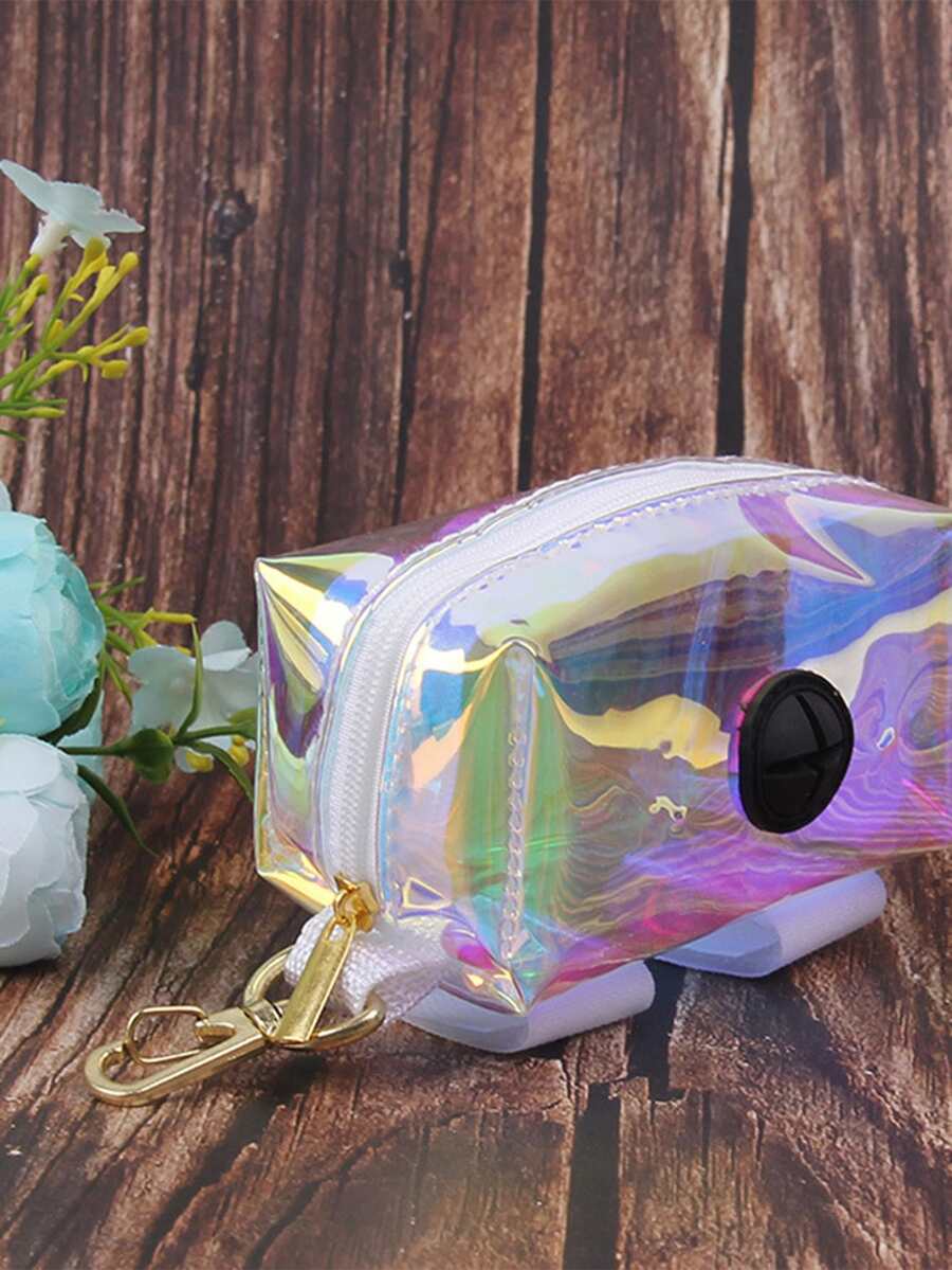 1 pieza Dispensador de bolsas para caca de mascotas transparente - Multicolor - Ver 1