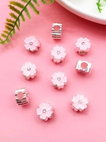 10pcs/set Flower Decor DIY Bead - Pink - View 1