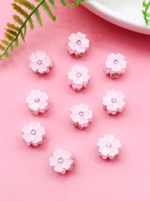 10pcs/set Flower Decor DIY Bead - Pink - View 3