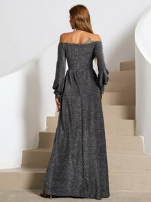 Missord Sukienki Zamek błyskawiczny Prosty Impreza - Ciemnoszary - Zobacz 2