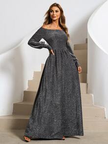 Missord Sukienki Zamek błyskawiczny Prosty Impreza - Ciemnoszary - Zobacz 6