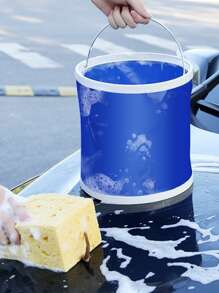 Multipurpose Foldable Bucket For Car And Home Use - Multicolor - View 1