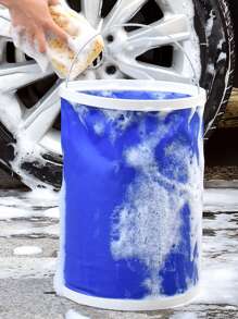 Multipurpose Foldable Bucket For Car And Home Use - Multicolor - View 2