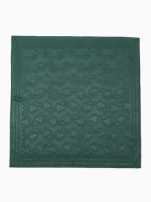 Geometric Print Hijab - Dark Green - View 3