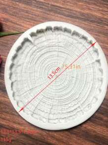 1pc Silicone Mold, Light Grey Tree Stump Design DIY Silicone Mold For DIY - Light Grey - View 2