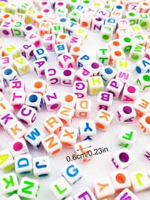 100入組字母細節DIY釘珠 - 彩色 - 查看 4