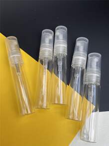 分體充電香水空香水玻璃噴霧瓶5支5ml透明香水筆霧化器創意樣品包裝容器 - 查看 4