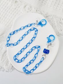 幾何裝飾口罩鏈 - 彩色 - 查看 1