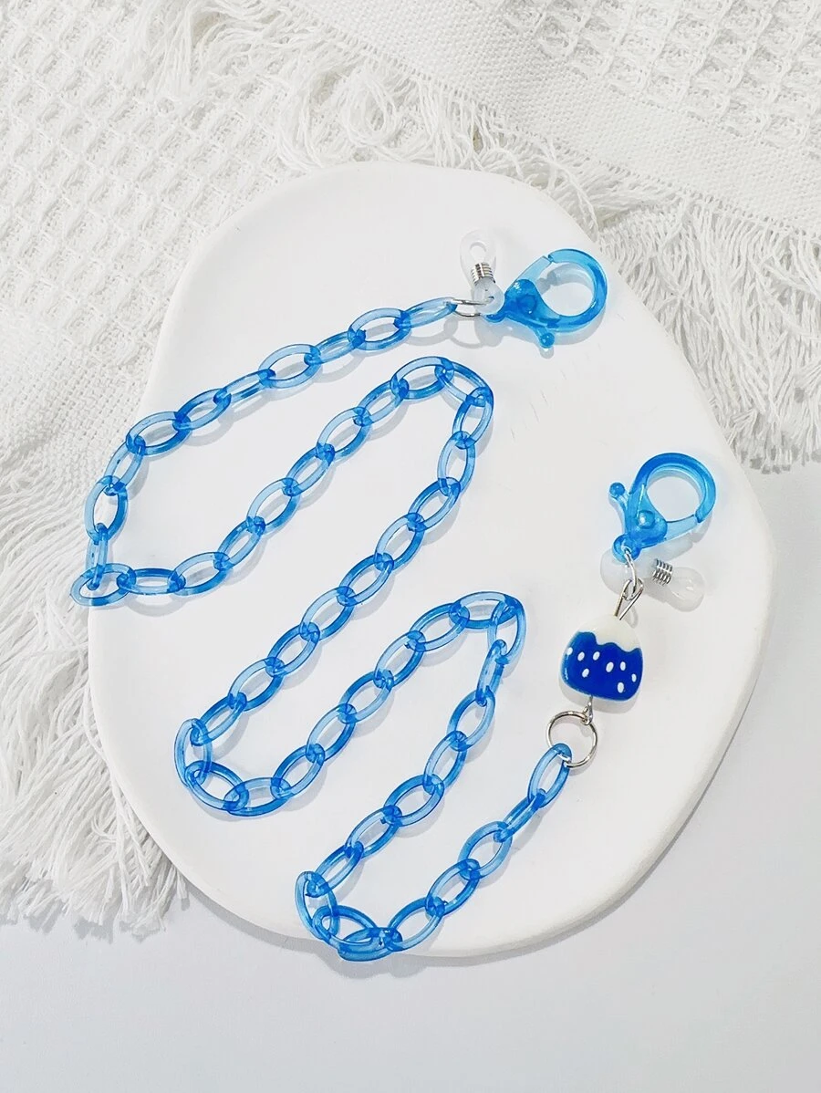 幾何裝飾口罩鏈 - 彩色 - 查看 1