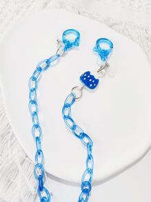 幾何裝飾口罩鏈 - 彩色 - 查看 2