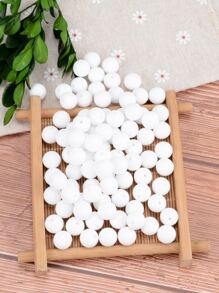 100pcs/set Silicone Beads, 12mm Silicone Beads Bulk Round White Silicone Beads For Keychain Making Loose Silicone Beads Rubber Focal Silicone Beads For Pens Necklace Bracelet Lanyard Making (White) - White - View 2