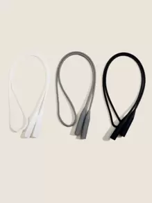 3 件装 女士纯色眼镜绳 眼镜配件 - 彩色 - 查看 3