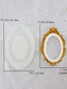 1pc Thiết kế khung ảnh DIY Khuôn silicon - Trong sáng - Xem 2