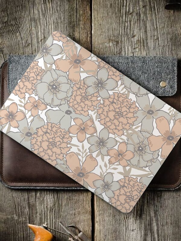 2sheets Floral Pattern Laptop Protective Sticker SHEIN USA