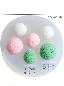 1pc Ice Cream Design DIY Silicone Mold - Clear - View 2