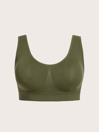 Plus Solid Wireless Bra