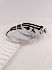 4pcs Heart Pattern Headband - Multicolor - View 5