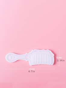 1入組梳子形狀DIY矽膠模具 - 白色 - 查看 3