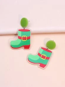 Boots Drop Earrings - Multicolor - View 1