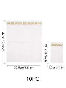 10/50 Pack  Paper Napkins Guest Towels Disposable Premium Quality 3-ply Dinner Napkins Soft, Absorbent, Party, Wedding Napkins for Kitchen, Parties, Dinners or Events - Multicolor - View 2