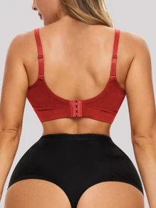 網紗拼接高腰塑形三角褲