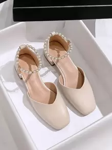 Mengshangli Giày cao gót Nữ - Màu be - Xem 1