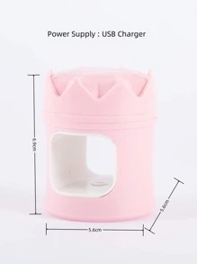 Lámpara De Uñas Led Usb Con Forma De Corona De Moda - Rosa - Ver 7