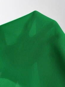 SHEIN Girls One Shoulder Romper - Green - View 4