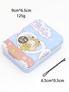 100 件百搭简约极简主义发夹 - 黑色 - 查看 3