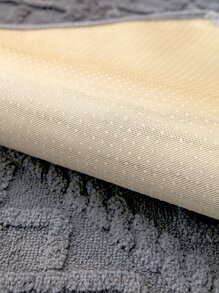 1pc Geometric Pattern Sofa Towel, Tufted Soft Warm Sofa Pad For Winter - Dark Grey - View 7