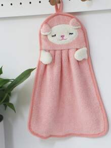 1pc Cartoon Hand Towel - Pink - View 6